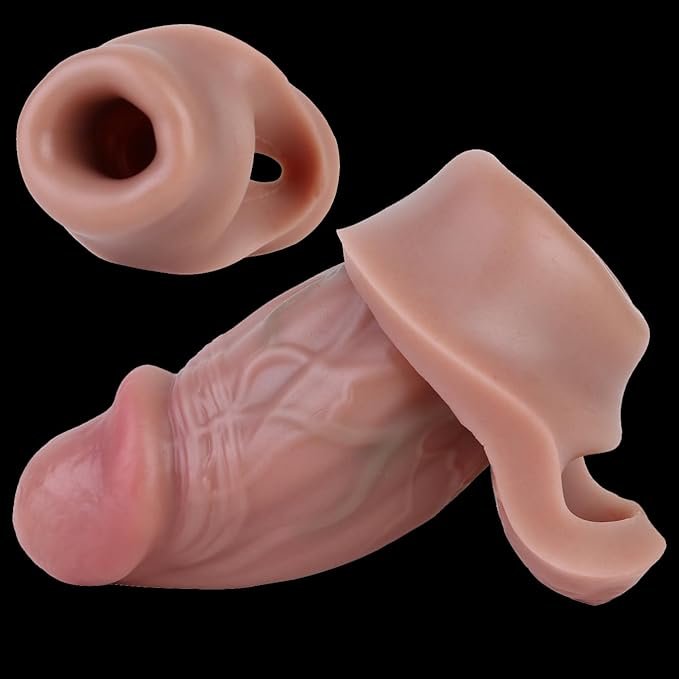 Soft Realistic Enlarge Penis Sleeve - SaxDoll.Pk