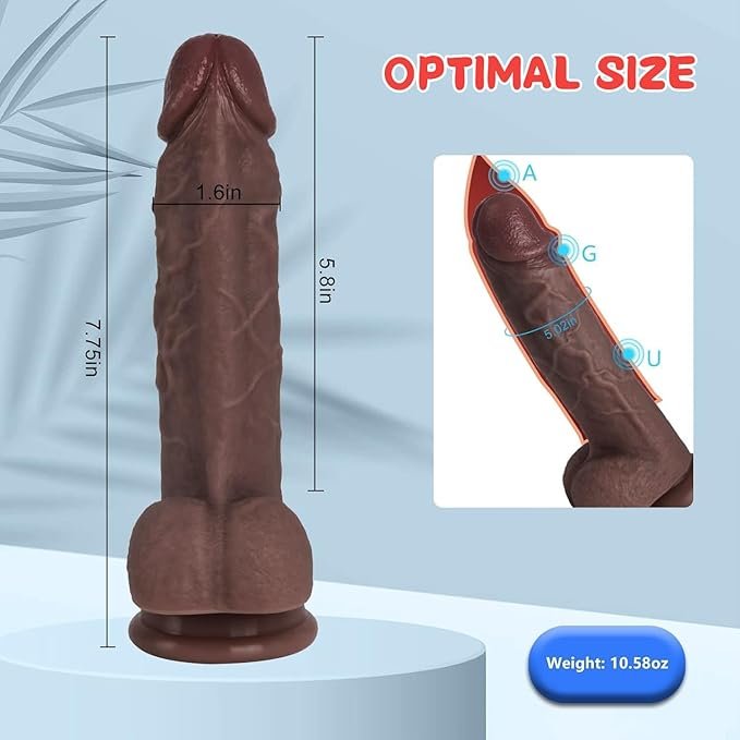 Silicone Dildo Toy with Strong Suction Cup - saxdoll.pk