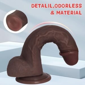 Silicone Dildo Toy with Strong Suction Cup - saxdoll.pk