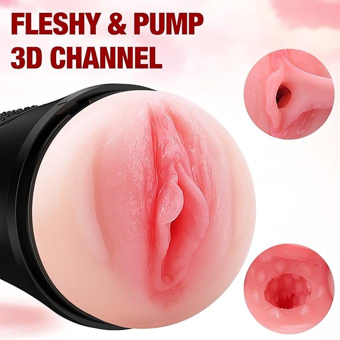 Vibrating Masturbator Squeezable Pocket Pussy - SaxDoll.Pk