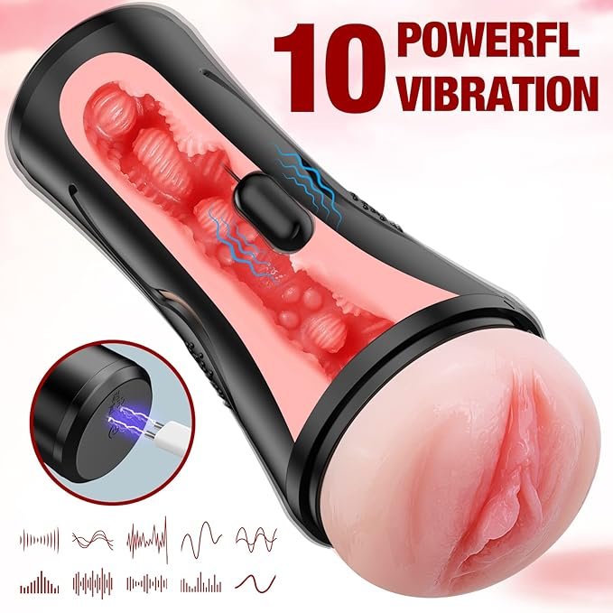 Vibrating Masturbator Squeezable Pocket Pussy - SaxDoll.Pk