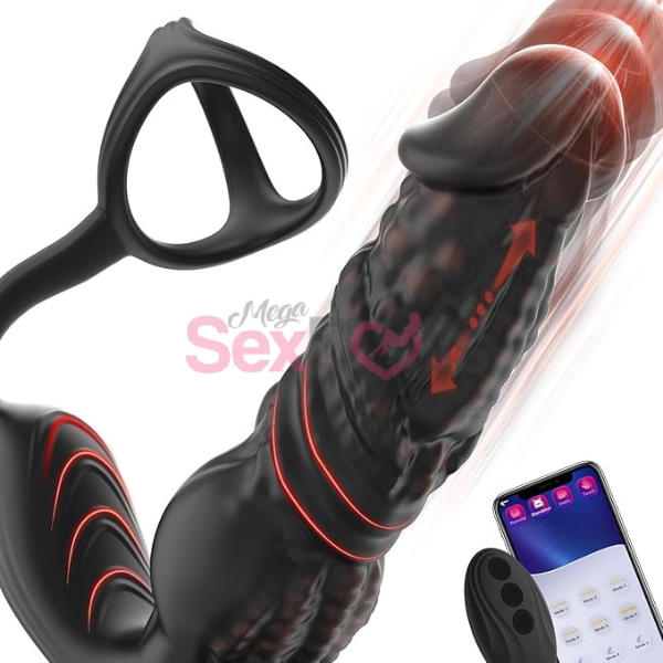 Thrusting Prostate Massager Anal Vibrator - saxdoll.pk