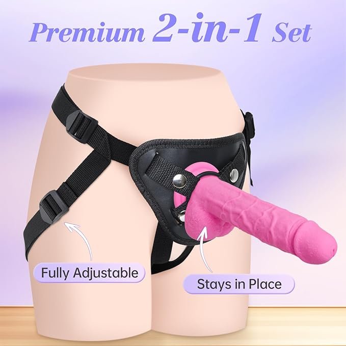 Liquid Silicone Strap with Realistic Dildo - SaxDoll.Pk