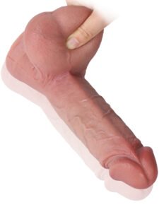 Silicone Dildo with Realistic Swinging Balls - SaxDoll.Pk