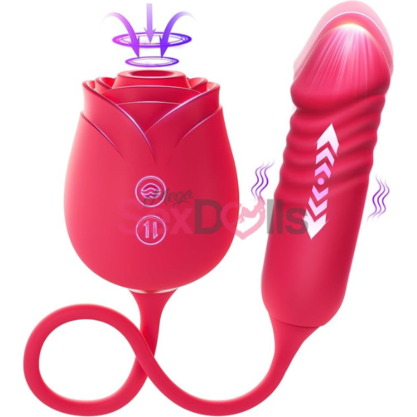 Rose Sex Toy with Thrusting G Spot Vibrators - SaxDoll.Pk