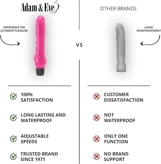 Adam & Eve Pink Vibrator Dildo