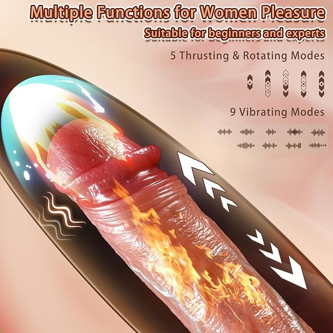 Realistic Thrusting Dildo Vibrator