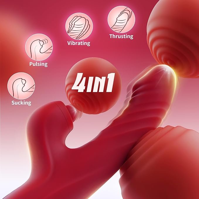 Vibrator Thrusting Dildo