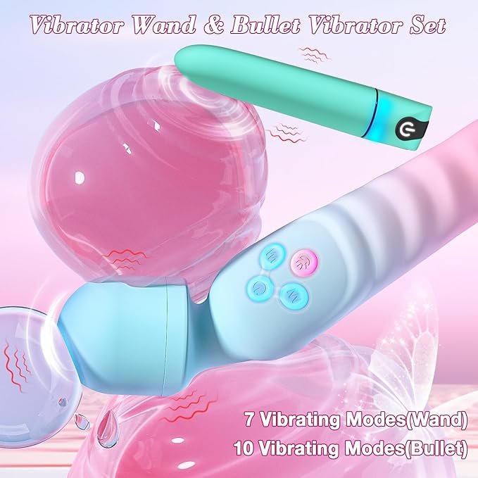 G Spot Vibrator Wand & Bullet Vibrator