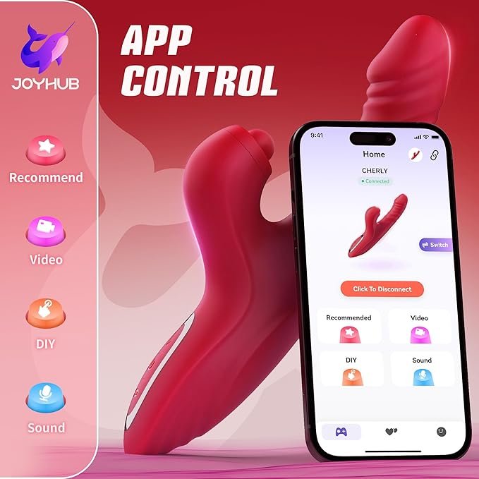 Vibrator Thrusting Dildo