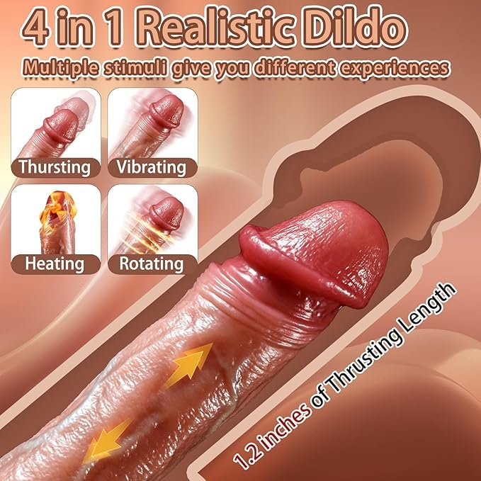 Realistic Thrusting Dildo Vibrator