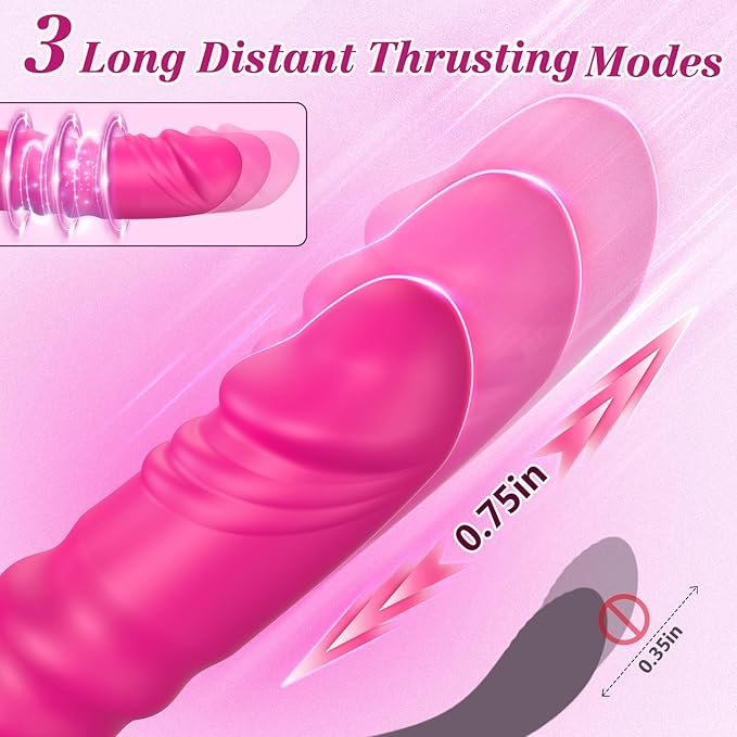 Dildo Thrusting Rabbit Vibrator Sex Toys