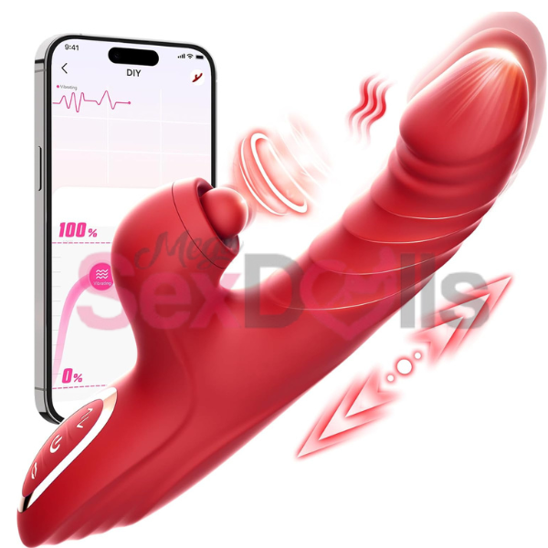 Vibrator Thrusting Dildo for Women