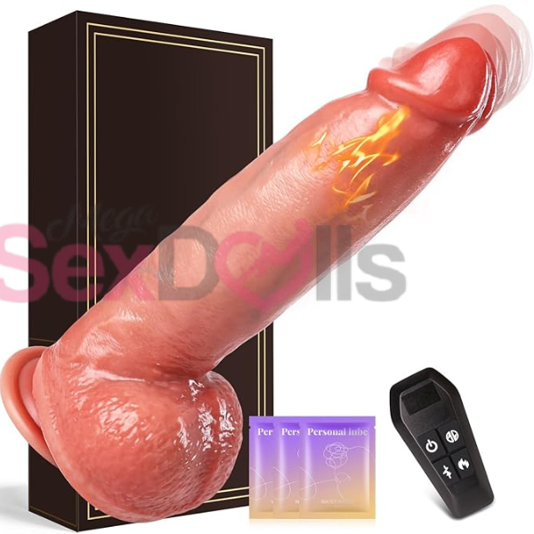 Vibrating Dildo with Thrusting & Heating