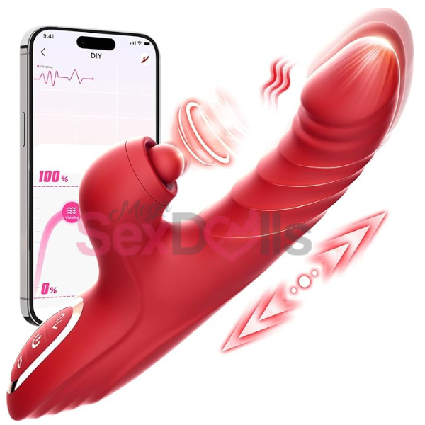 Vibrator Thrusting Dildo