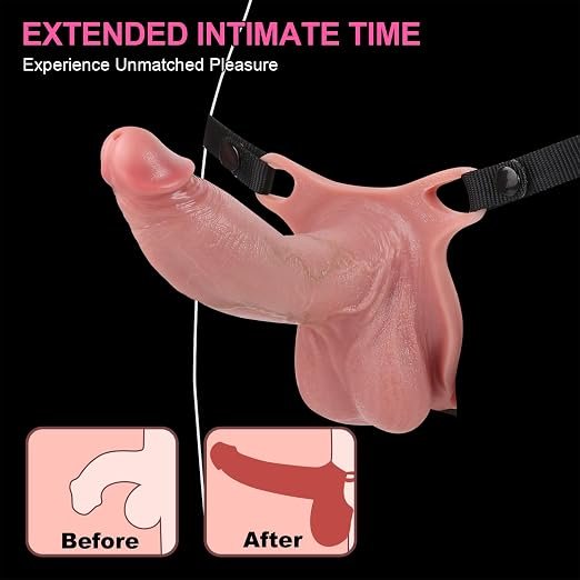 Soft Silicone Hollow Strap On Dildo - SaxDoll.Pk
