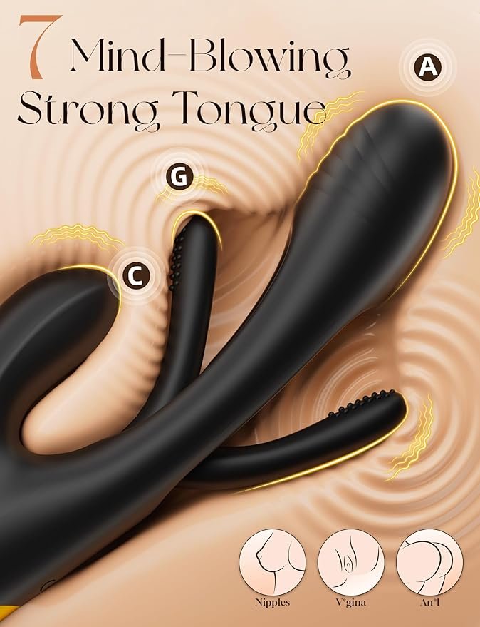 3 in 1 Sex Toys Rabbit Vibrator for Women - SaxDoll.Pk