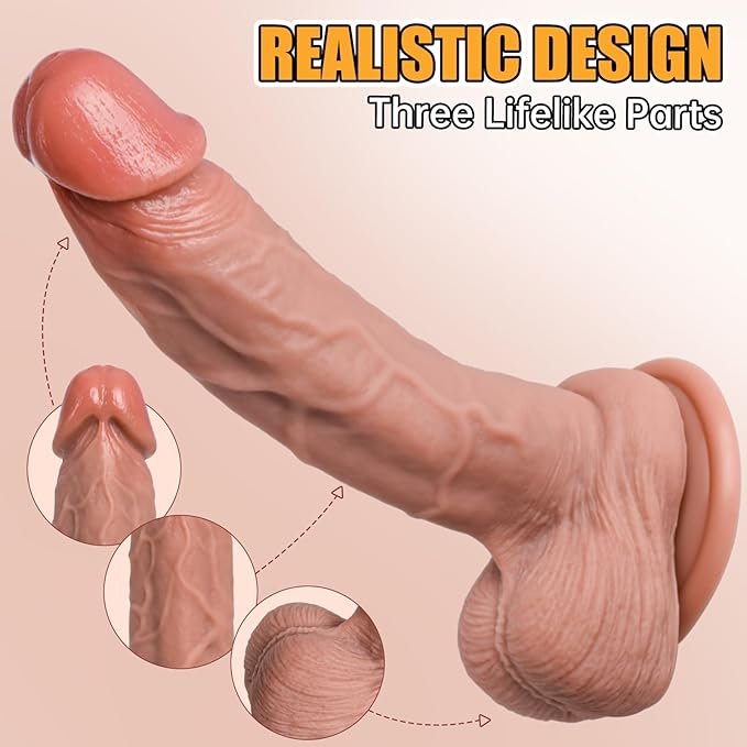 Realistic Dildo for Beginners Lifelike Huge Silicone Dildo - SaxDoll.Pk