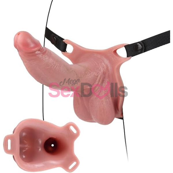 Soft Silicone Hollow Strap On Dildo - SaxDoll.Pk