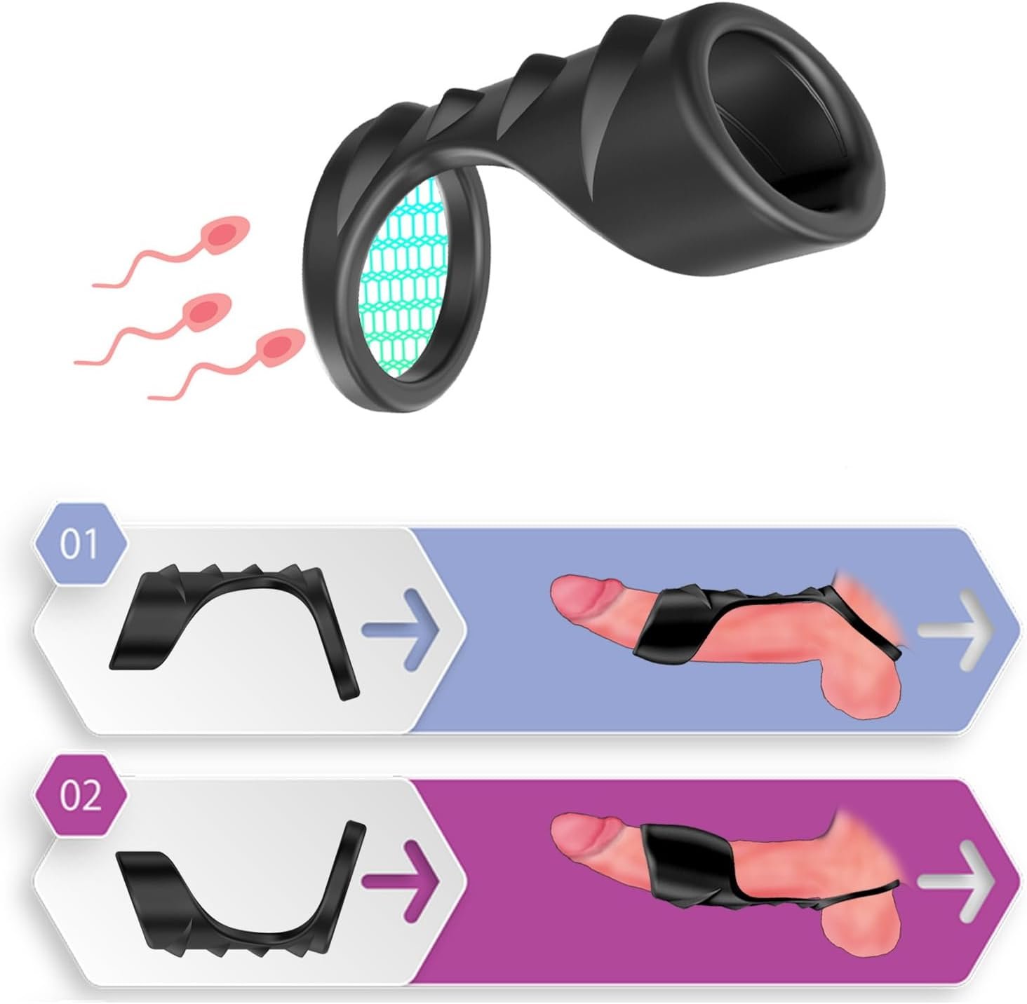 Sex Factory Penis Sleeve Cock Ring - SaxDoll.Pk