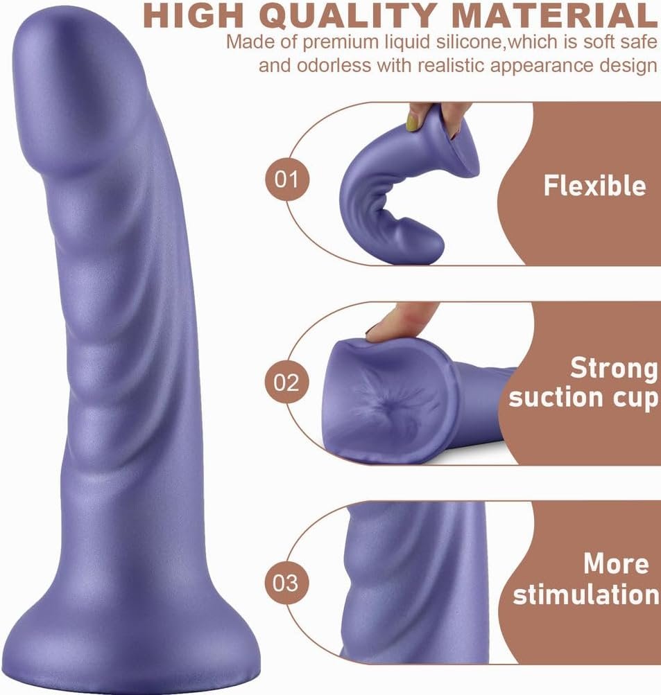 7" Realistic Dildo, 3 O-Rings - SaxDoll.Pk