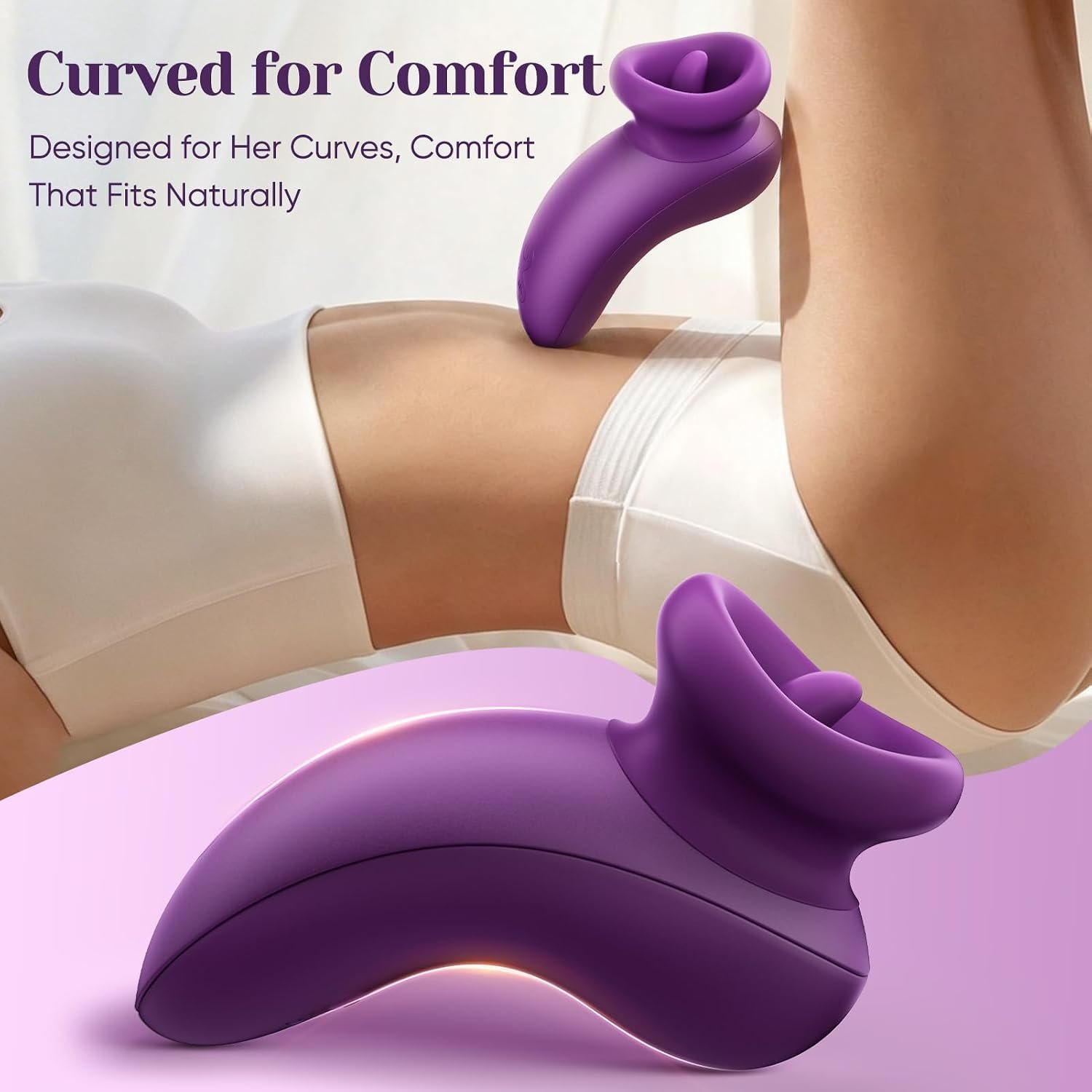 Realistic Tongue Vibrator with Licking Motion - SaxDoll.Pk
