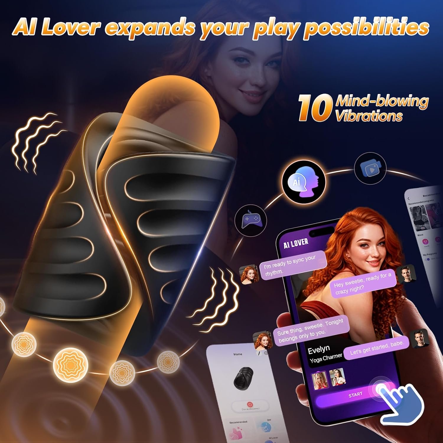 Mens Sex Toys Male Vibrating Masturbator - SaxDoll.Pk