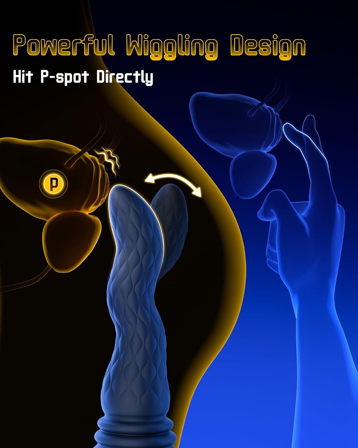 Beisar 3 in 1 Prostate Massager Anal Vibrator - SaxDoll.Pk