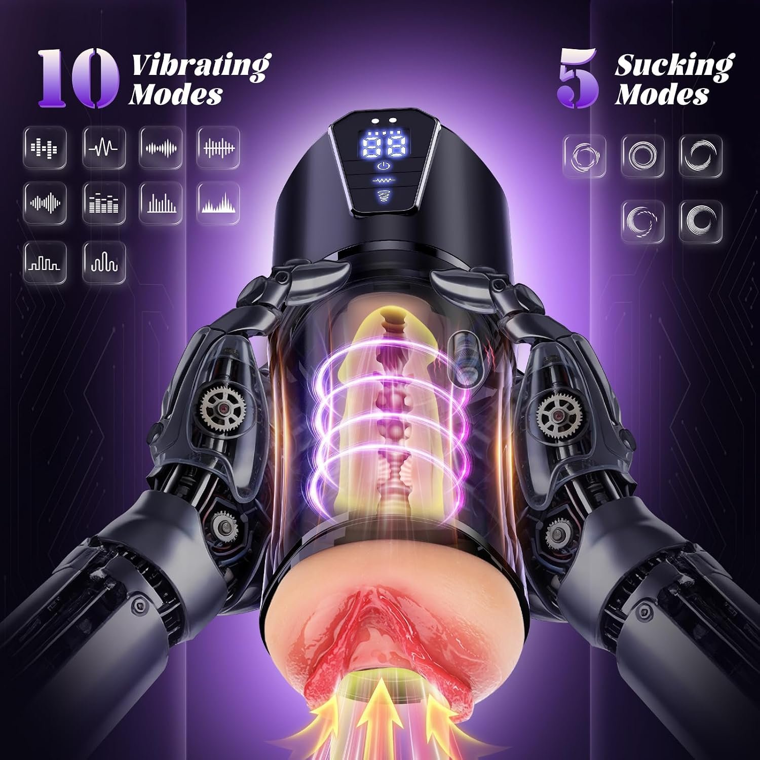 Waterproof Male Masturbator Sucking Stroker - SaxDoll.Pk