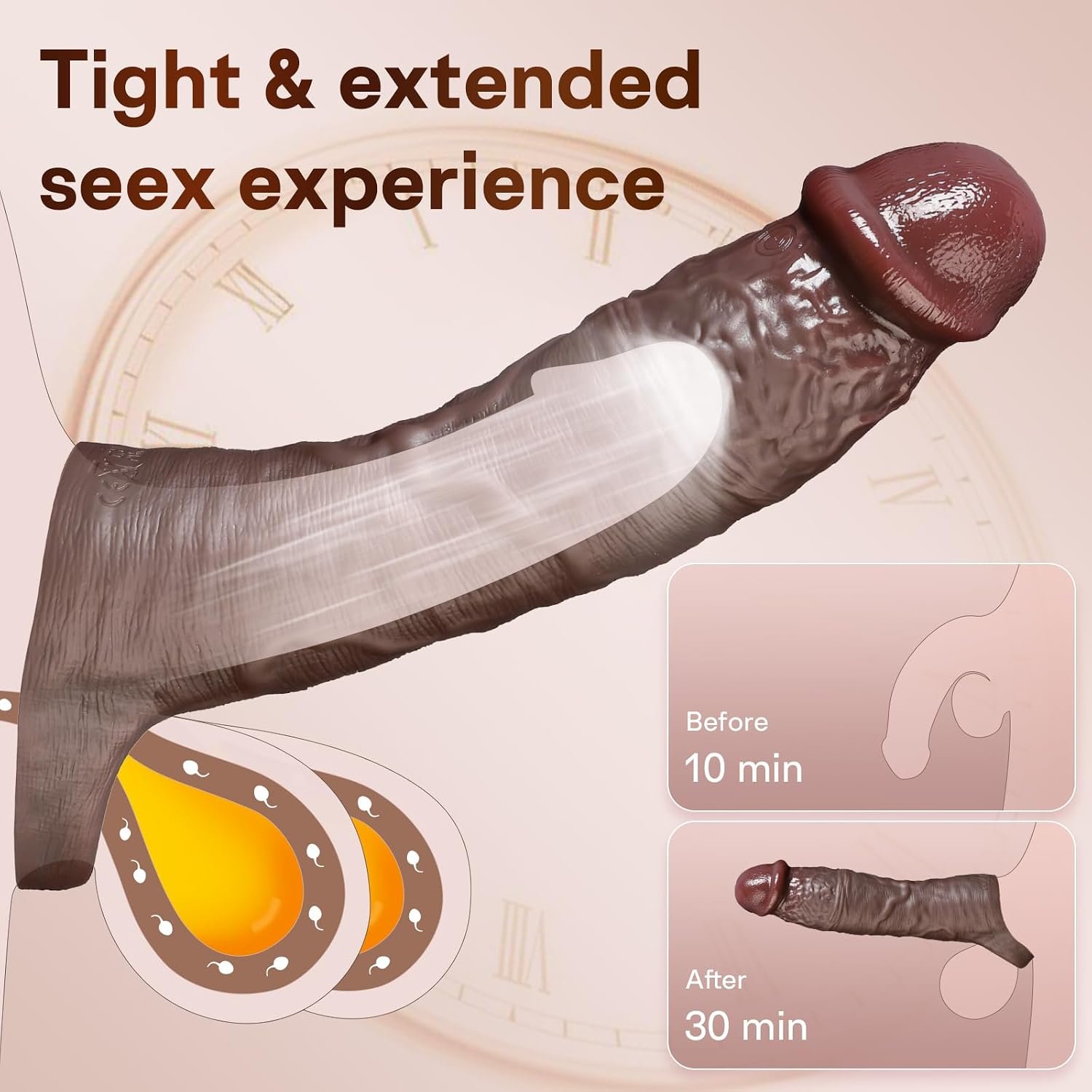 Penis Sleeve Cock Vibrator Sex Toys - SaxDoll.Pk