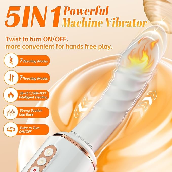Sex Machine Thrusting Dildo