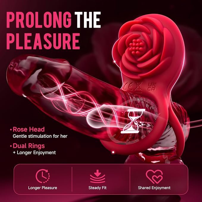 Rose Toy Vibrating Cock Ring