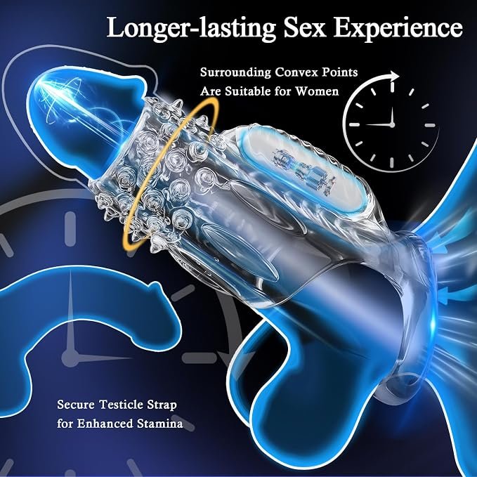 Penis Sleeve Cock Ring Stronger Erection - SaxDoll.Pk