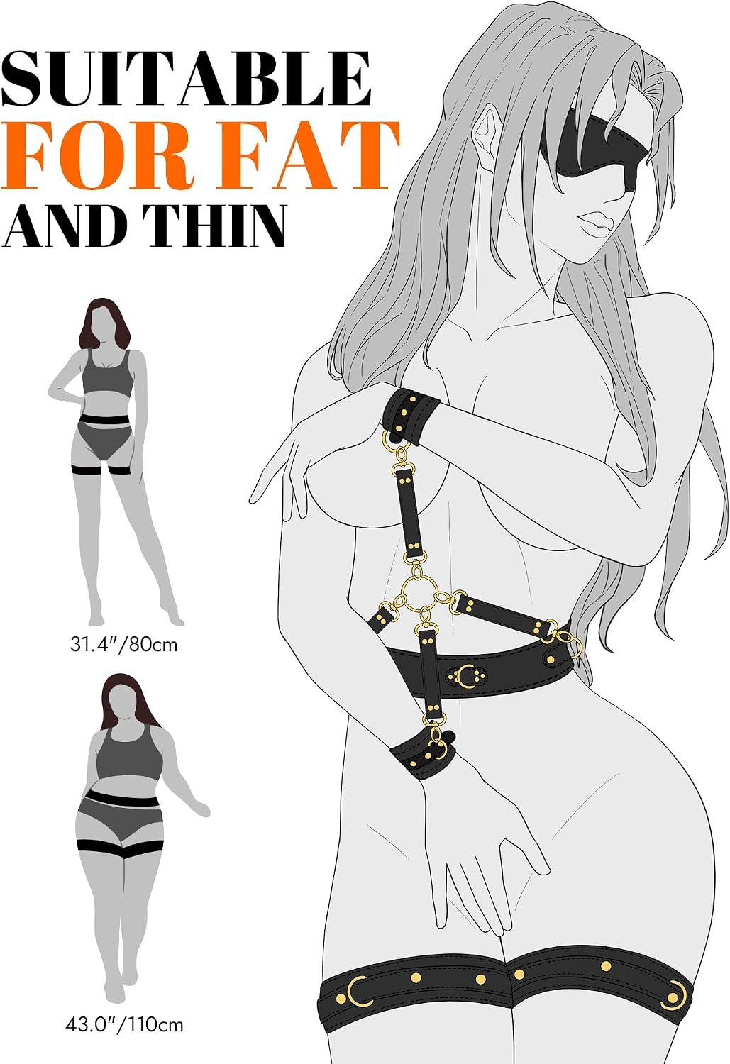 Sex Bondage BDSM Kit Restraints Adult - SaxDoll.Pk