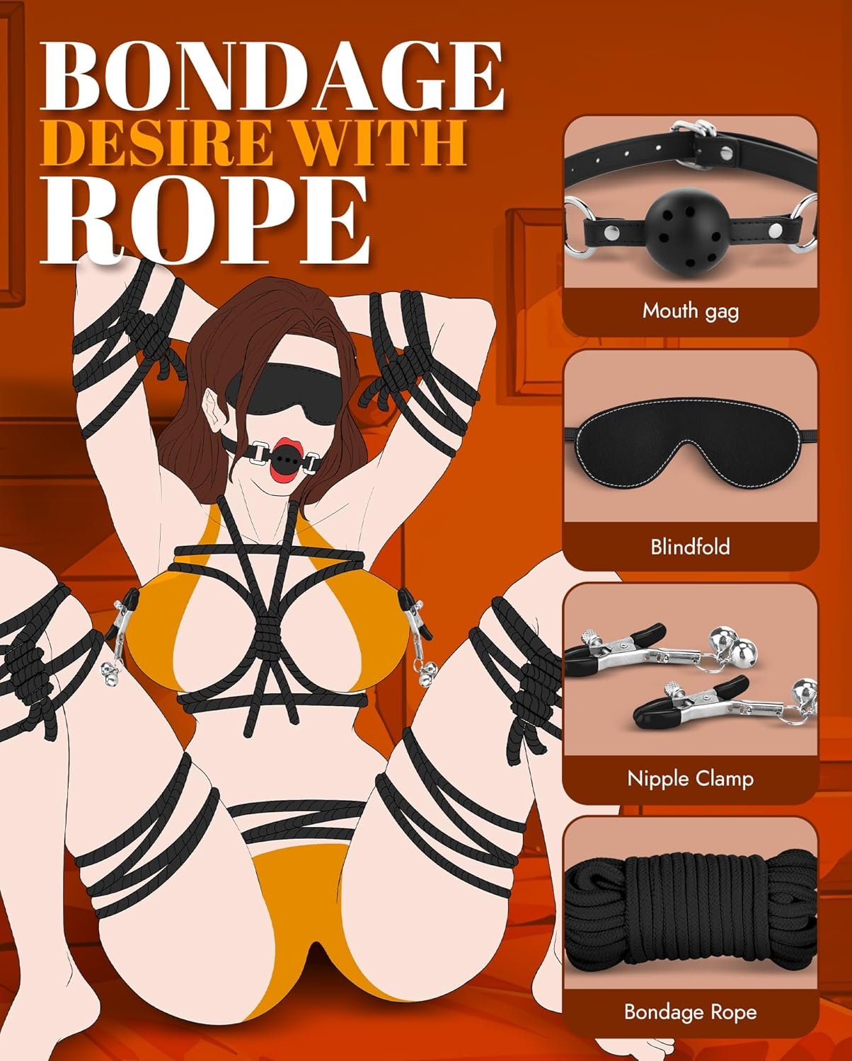BDSM Bondage Kit Sex Toys - SaxDoll.Pk