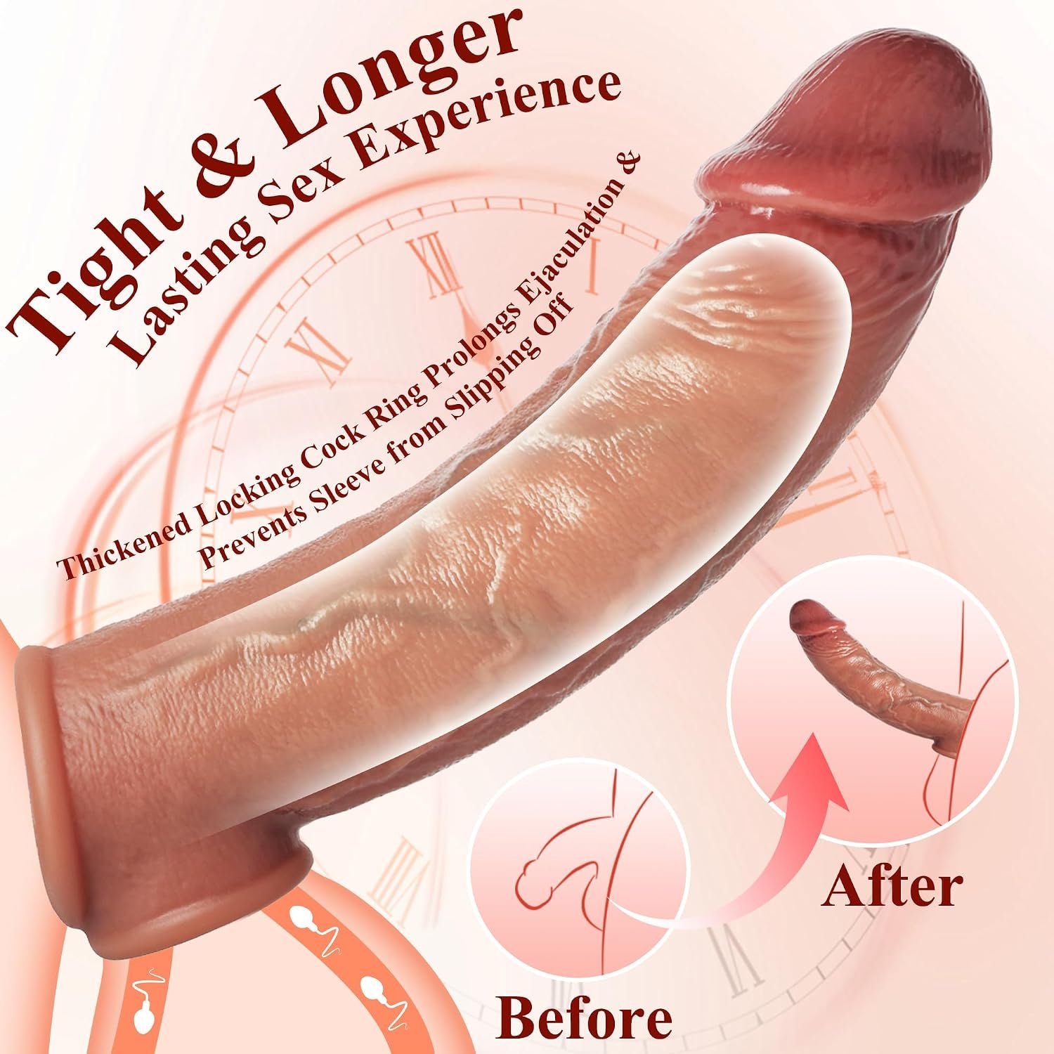 Penis Sleeve Extender Testicle Ring - SaxDoll.Pk