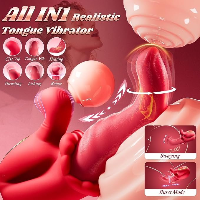 Tongue Vibrator Rose