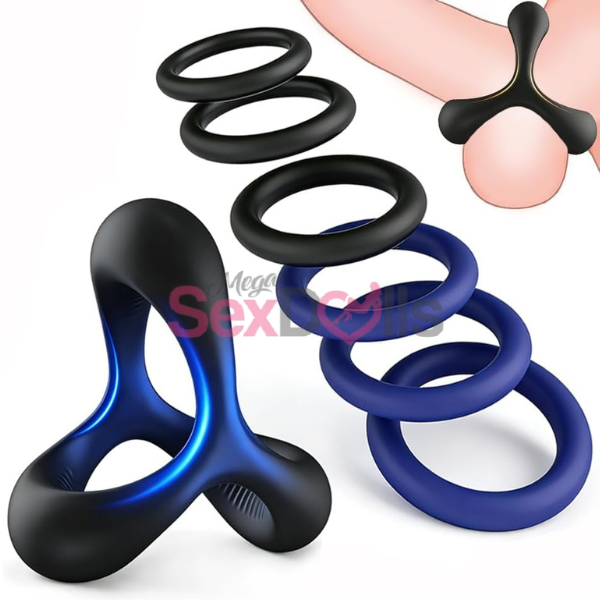 Penis Ring Cock Ring Set for Men - SaxDoll.Pk