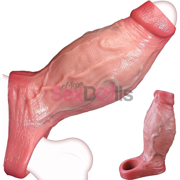 Large Thickened Realistic Penis Sleeve - SaxDoll.Pk