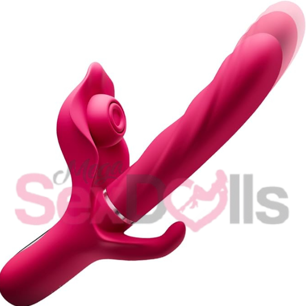 Rabbit Vibrator Thrusting Dildo