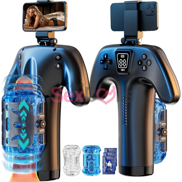 Male Masturbator Sex Toys Dual Sided Controls - SaxDoll.Pk